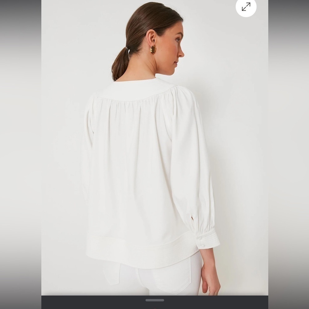 Tuckernuck POMANDER PLACE White Koa Blouse XS NWT - Picture 3 of 6